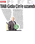 TAB Gıda General Manager Caner Dikici's Interview published in Star Newspaper